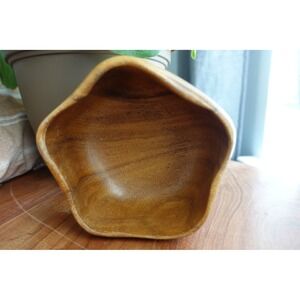 Vintage 1960s Monkey Pod Wood Bowl made‎ in Hawaii by Blair